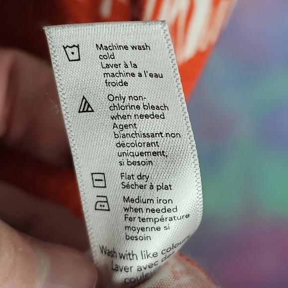 George Women's Orange & White Palm Tree Tank Top Size XL - Picture 9 of 9